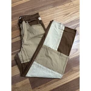 Rue 21 Patchwork Wide Leg Pants, Quilt Squares, Lagenlook, Patchwork, Size 9